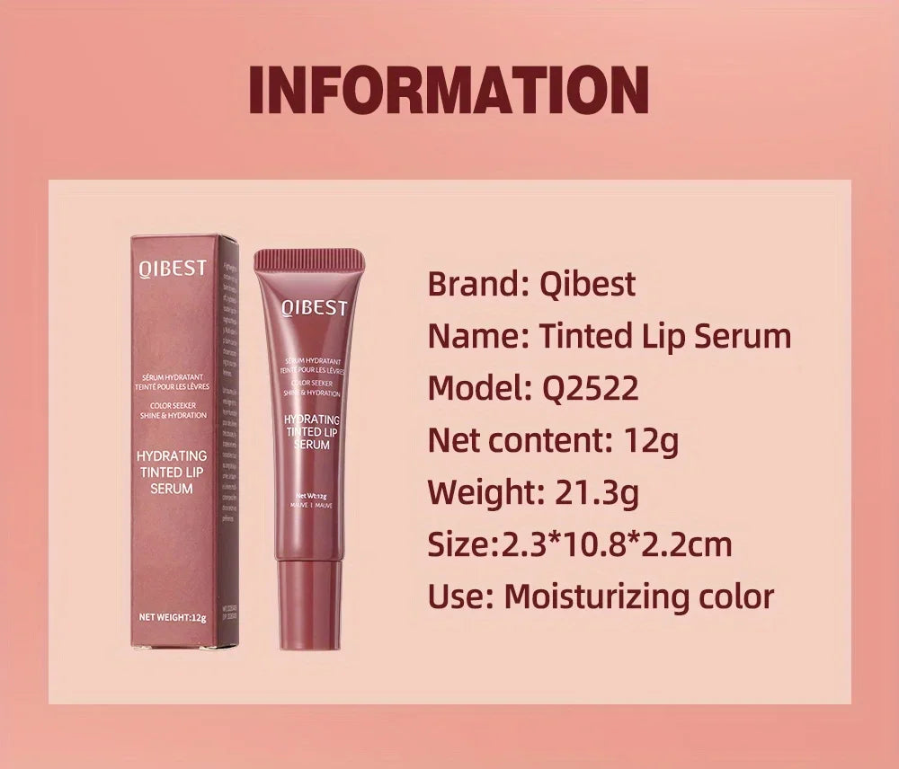 Colored lip gloss, liquid hydrating and moisturizing, light and shiny lip balm, water gloss lip glaze moisturizing lip milk.