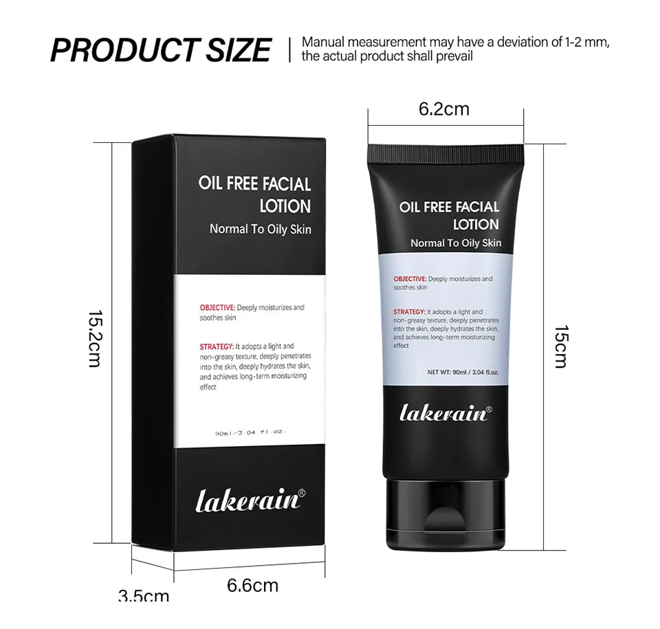 Men’s Hydrating Cream Oil Free Facial Lotion Moisturizer for Normal Oily Skin deeply moisturizing hydrating Skincare Firm skin