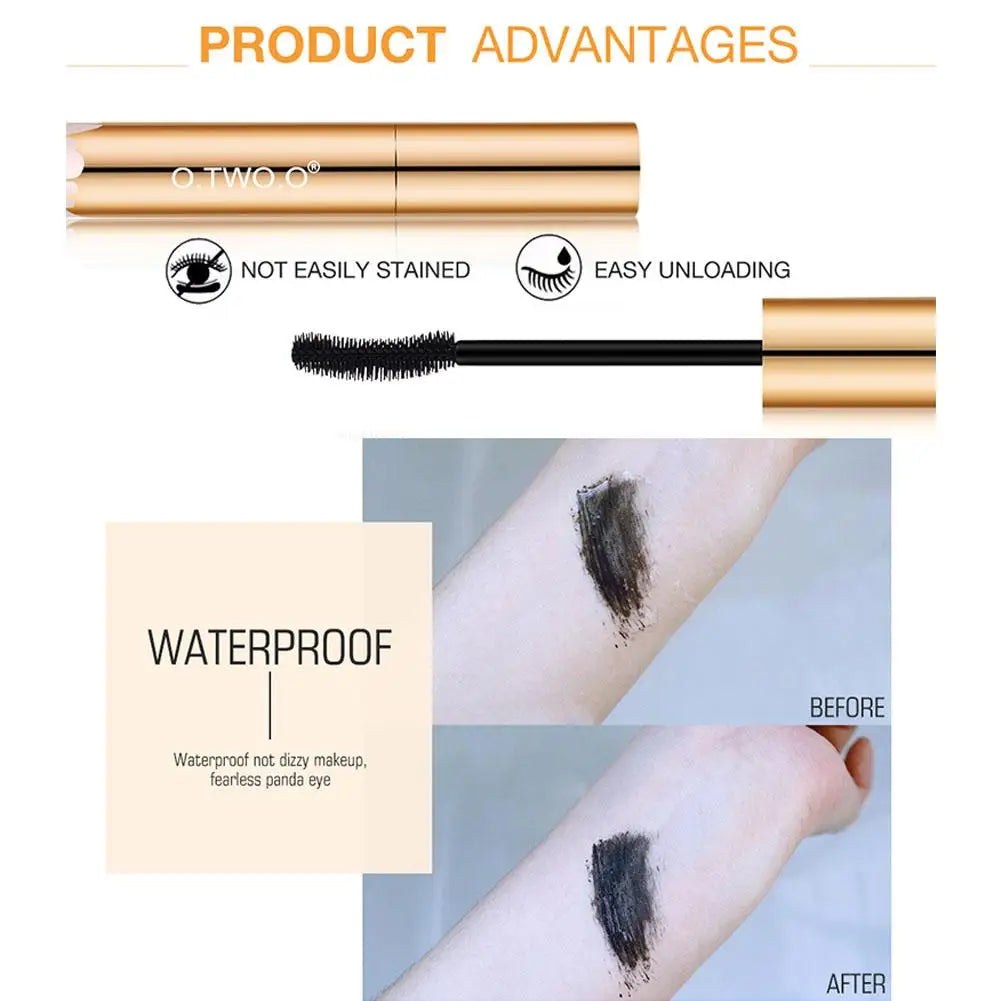 Mascara  Lengthening Nourish Eyelash Extension 4D Silk Fiber Curling Volume Lashes Thick  High Quality Makeup Waterproof