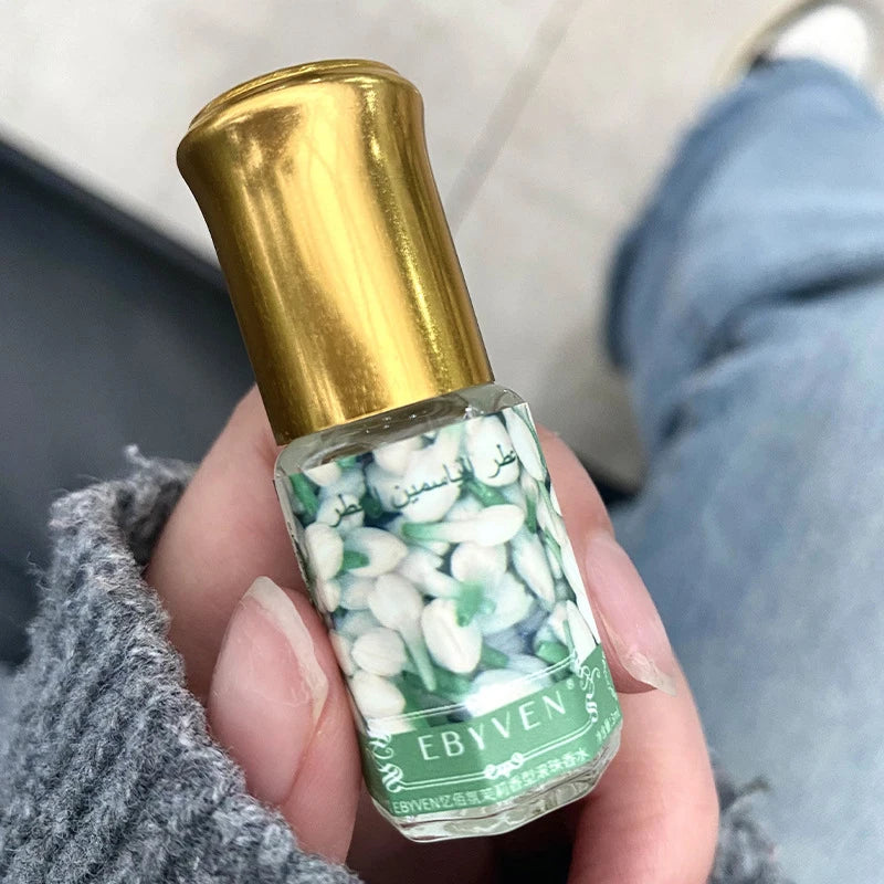 3ml Arabian Floral Perfume Natural Jasmine Rose Osmanthus Scent Eau De Toilette Unisex Fresh Longlasting Portable Roller Perfume