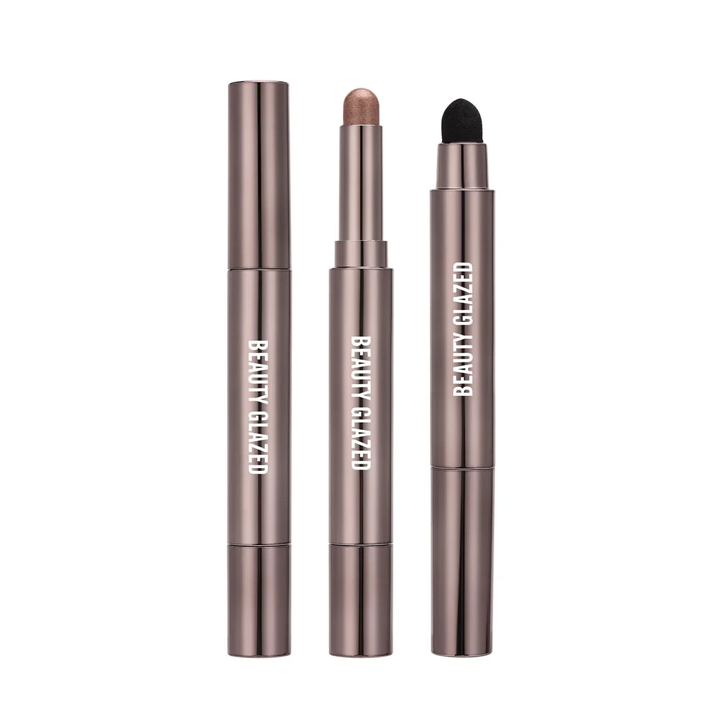 10 Color Double Ended Eye Shadow Stick With Sponge Brush Pearlescent Lasting Eyeshadow Pen Contouring Portable Makeup Cosmetics