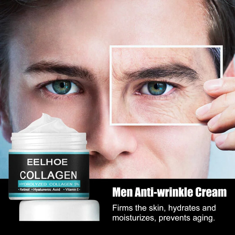 Anti Aging Anti Wrinkle Face Cream Collagen Moisturizing Whitening Facial Skin Care Firming Brighten Day Night Cream for Men