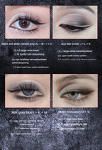 Dark Gothic Eye Shadow Palette Pearlescent Matte Fine Sparkle Strobes Punk Profound Three-dimensional Eye Shadow Makeup Cosmetic