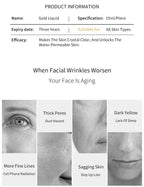 Soluble Face Lifting Threads Collagen Facial Essence Protein Peptide Gold Silk Wire Face Serum for Anti-Aging Firming Skin
