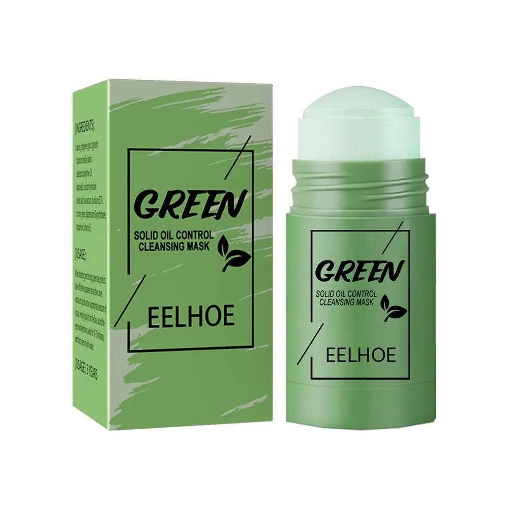 Face Clean Mask Green Tea Cleansing Stick Mask Shrink Pores Deep Blackhead Remover Facial Cleansing Moisturizing Mask Skin Care