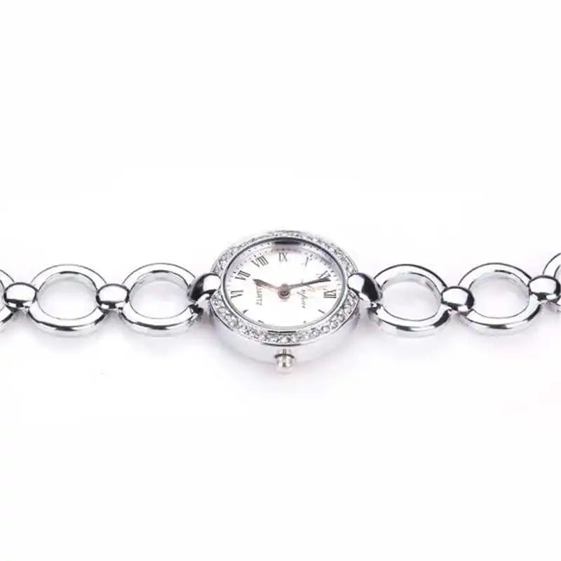 Rose Gold Luxury Women Dress Watches Girls Quartz Watch Bracelet Watch Ladies Fashion Crystal Wristwatch Women Watch