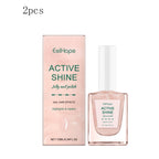 Jelly Nail Polish - Transparent Pink Water-Based Nail Polish, Autumn & Winter Shade, Skin-Whitening, Fine Glitter, Girly Pink