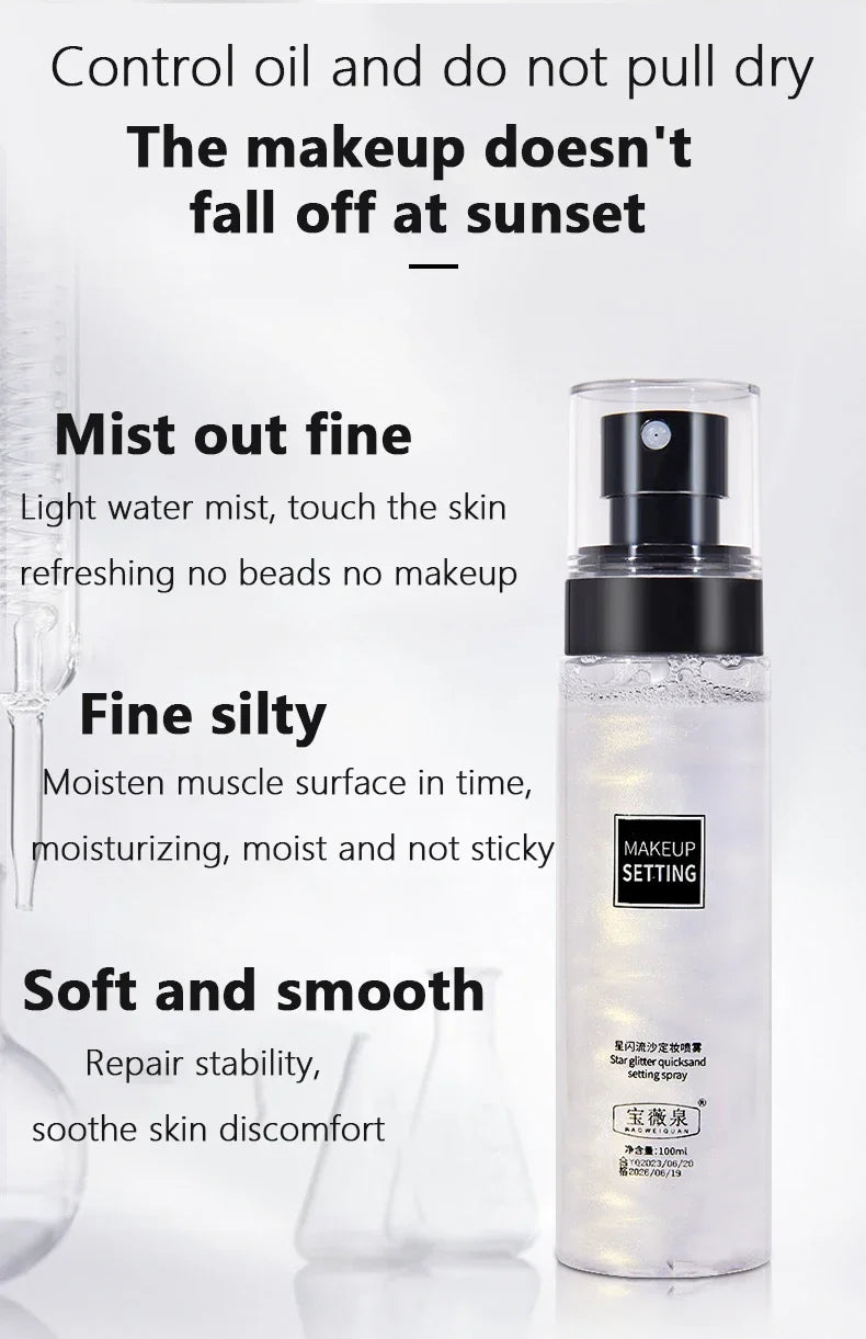 Makeup Fixer Spray Waterproof Sweatproof Long Lasting Oil Control Hydrating Makeup Fixing Setting Spray Cosmetics