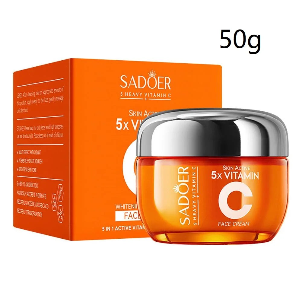 Vitamin C Face Wash Cleanser ,Vitamin-C Face Cream ,Tone Up Cream Moisturizer Hydrating Oil Control Skin Care 50G/100G