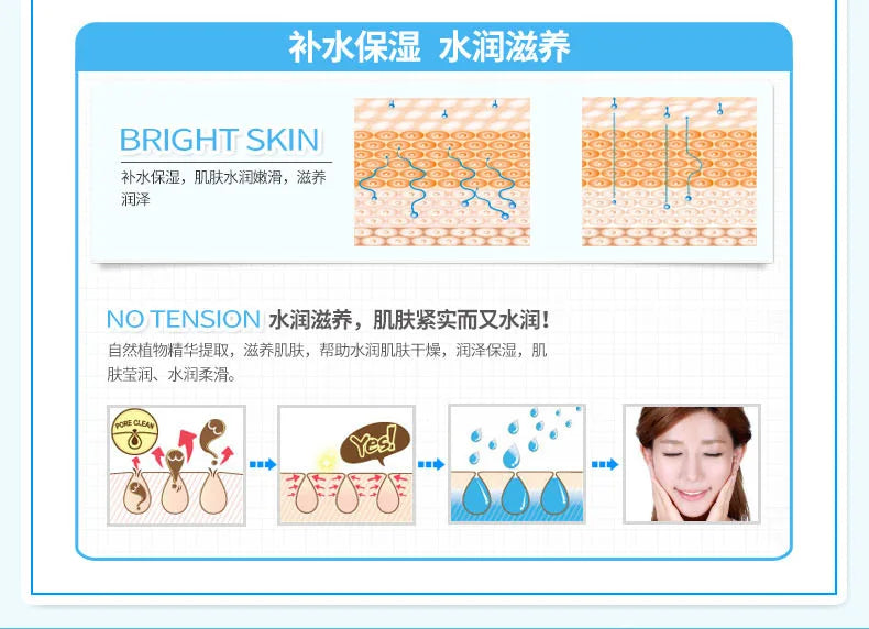 BIOAQUA Hyaluronic Acid Face Cream Moisturizing Firming Brightening Facial Essence Face Serum Beauty Skin Care