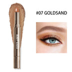 10 Color Double Ended Eye Shadow Stick With Sponge Brush Pearlescent Lasting Eyeshadow Pen Contouring Portable Makeup Cosmetics