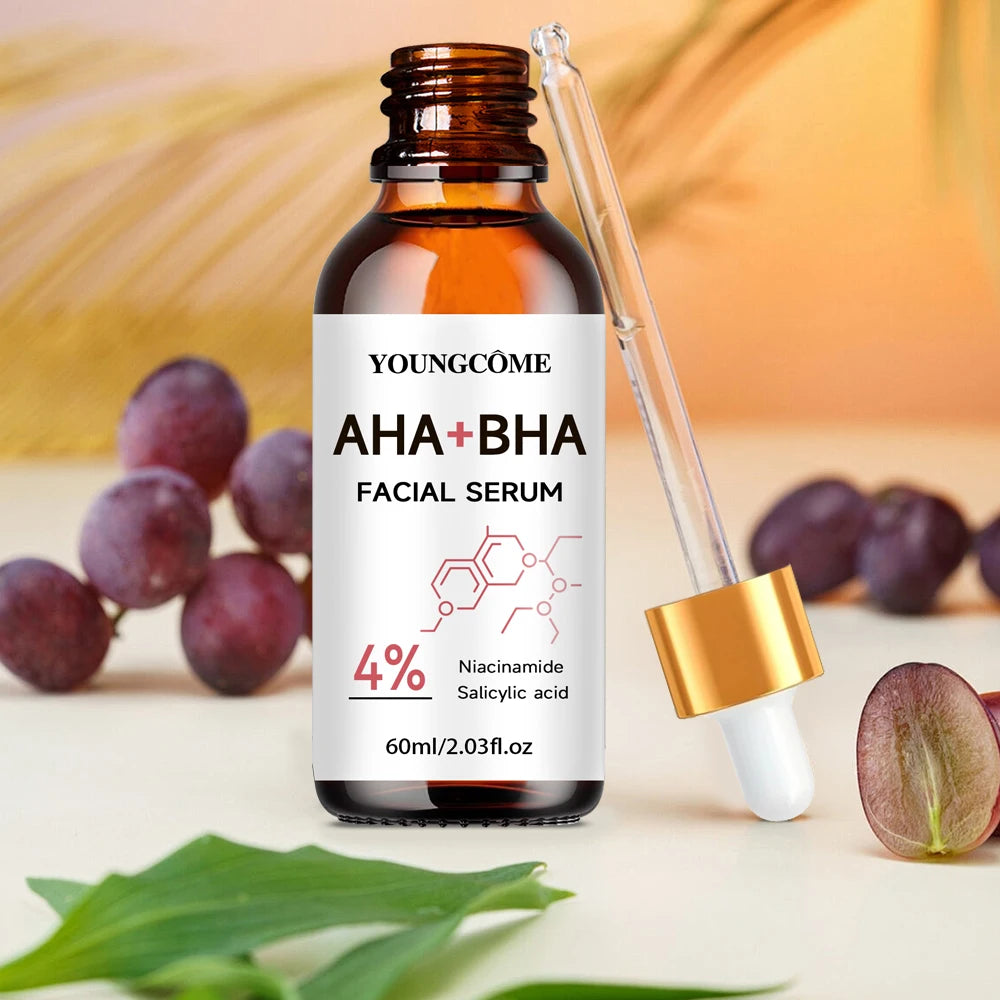 Exfoliating Face Peel Serum AHA + BHA Facial Skin Care Anti-aging Wrinkle Moisturizing Whitening Firming Skin Essence Shrink Po