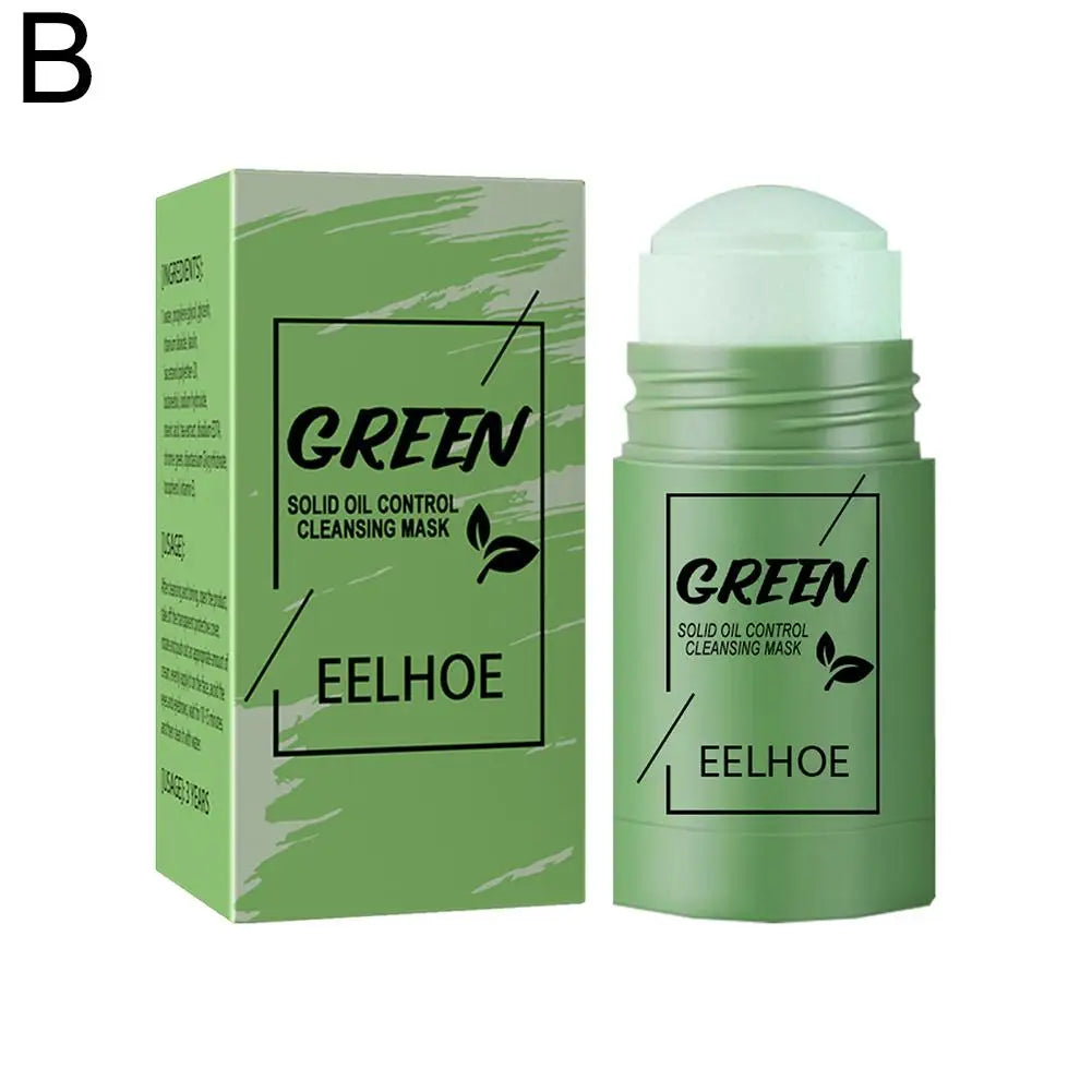 Face Clean Mask Green Tea Cleansing Stick Mask Shrink Pores Deep Blackhead Remover Facial Cleansing Moisturizing Mask Skin Care