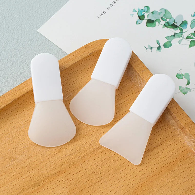 3/1pcs Silicone Facial Mask Brush Face Cleaning Scraper DIY Mud Film Applicator Scrapers Brushes Travel Portable Skin Care Tools