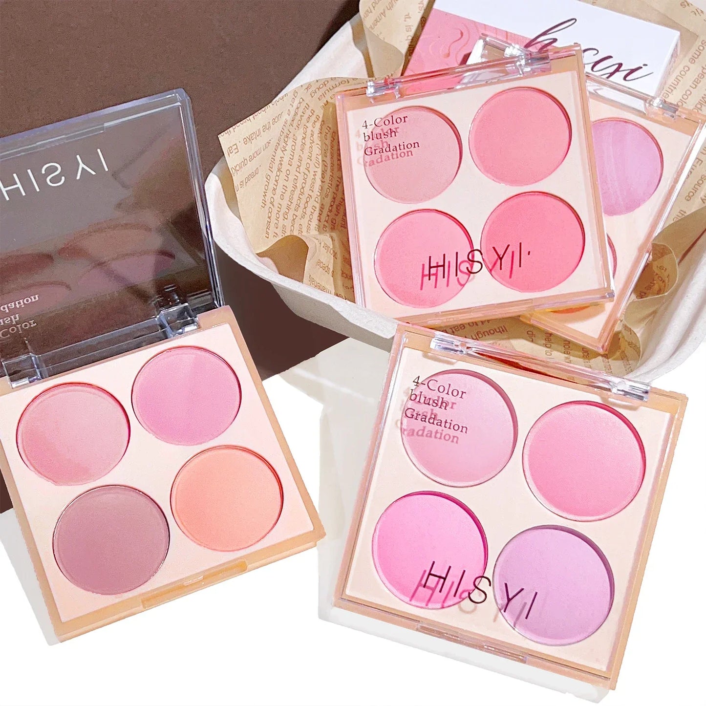 Radiant Blush Palette Makeup – Soft Matte & Shimmer, Natural Glow for a Youthful Look