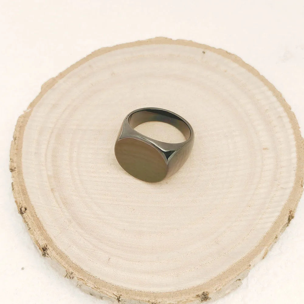 Minimalist ring, men's trend, personality, European and American hip-hop niche design, high-end index finger ring, tail ring
