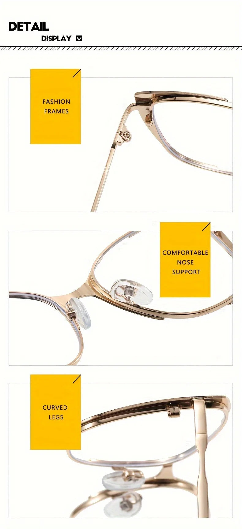 Cat Eye Color Block Frame Clear Lens Glasses Fashion Computer Glasses Optical Spectacles For Women