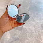 Makeup Mirror Luxury Diamond Portable Pocket Compact Mirror Women's Gifts Handheld Cosmetic Mirror with Magnification