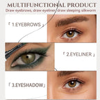 Double-Ended Eyebrow Cream, Waterproof And Sweat Proof, Smudge Proof, Long Lasting Makeup Without Separation