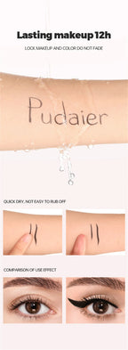 Waterproof Black Liquid Eyeliner Pen Ultra-Fine Anti Smudge Lasting Smooth Lying Silkworm Eyes Liner Pencils Eye Makeup Tools