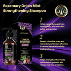 Hair Growth Thickening Shampoo Hair Growth Deep Cleansing Volumizing Shampoo Rosemary Onion Shampoo Hair Thickening Care Product
