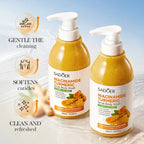 Turmeric Scrub Shower Gel 520ml Niacinamide Cleansing Lightening Dark Underarm Leg Body Cleansers Brightening body Tender Skin