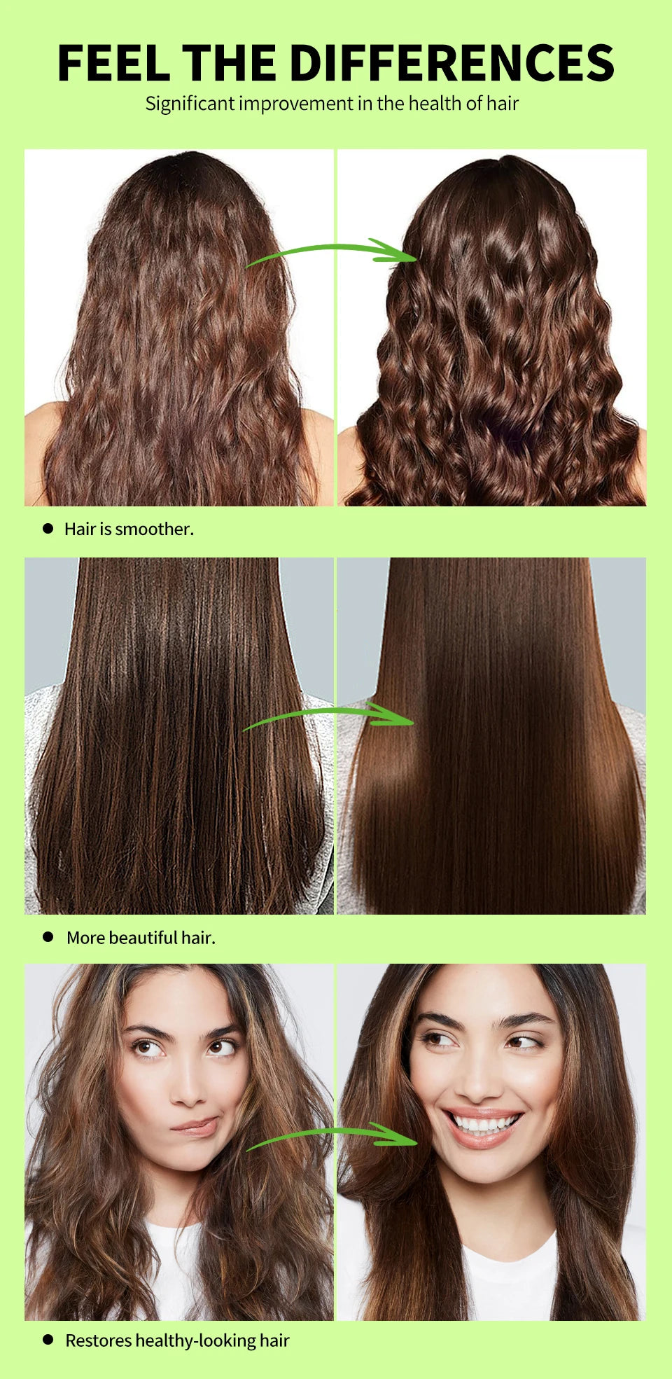 7 in 1 Hair Serum Oil Strengthen Root Smoothing Deep Nourishing Repair Frizzy Hair Product Hair Care Essence For Men Women 120ml
