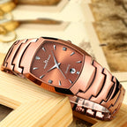 Luxury Watch For Men Business Fashion Quartz Wristwatches Classic Stainless Steel Waterproof Male Date Clock Relogios Masculino