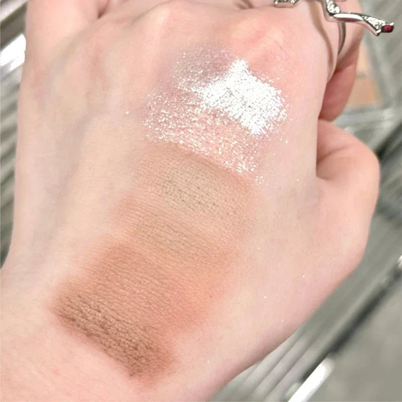 High Quality Matte Eyeshadow Palette Pearlescent Sequins Blush Eyeshadow Highlighter  For Women