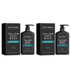 Men's Daily Face Wash Deep Cleansing Pore Oil Control Remove Acne Blackhead Brightening Facial Cleanser for Refreshed Skin