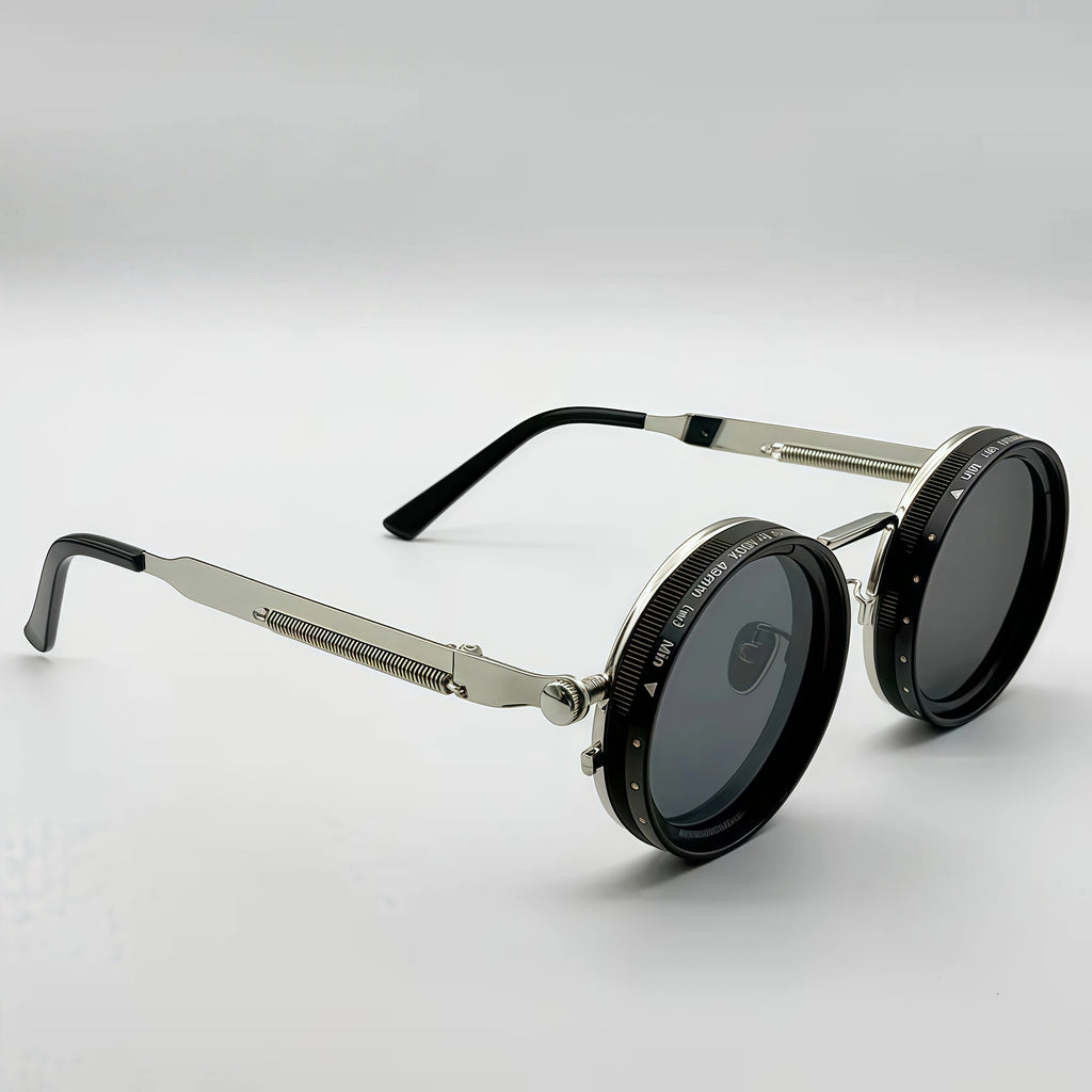 Stylish Dimmable Glasses, Suitable for Multi-Scenario Use, Retro Punk Parties, Festivals, Unisex Easter, Graduation Season, Halloween, Christmas