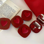Women Color Contact Lens Case Red Heart Contact Lenses Box for Eyes Care Kit Glasses Case Holder Container