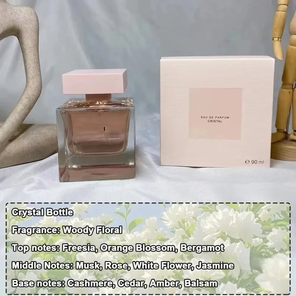 90ml Women Perfume Long Lasting Woody Floral Eau De Parfum EDP Pure Musk Extract Women's Everyday Essential Perfume Gift