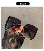 Luxury Oversized Polarized Sunglasses Women Face Slimming Designer Frame UV Protection High Quality Premium Fashion Eyewear