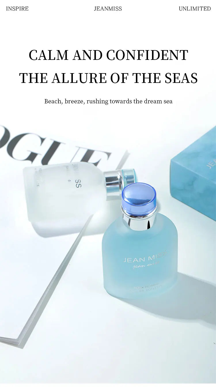 100ml Light Blue Eau De Parfum Pour Homme Lasting Orange Fougere Scent Spicy Woody Notes Charming Perfume for Men Dupes