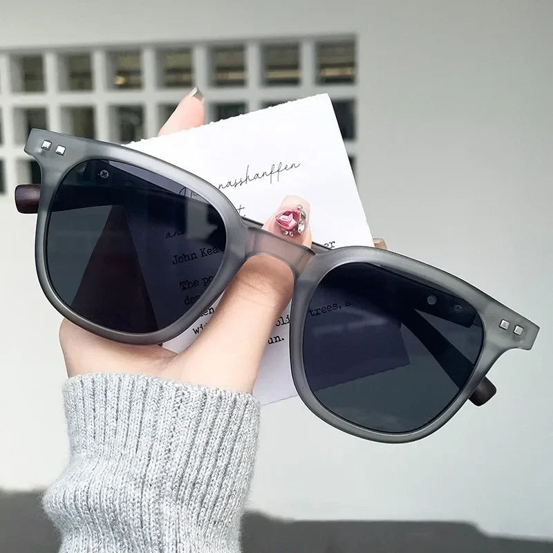 Luxury Wood Grain Leg Rice Nail Sunglasses for Women Car-driving Eyeglasses for Men Sun Shading Eyewear UV Protection Sunglasses
