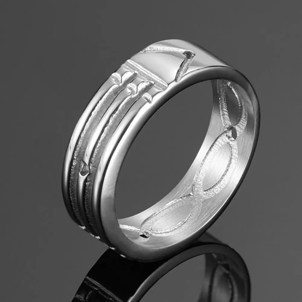 Men Fashion Ring Alloy Male Finger Ring Gift Dress Up  Luxury Wedding Ring Male Party Charm Jewelry