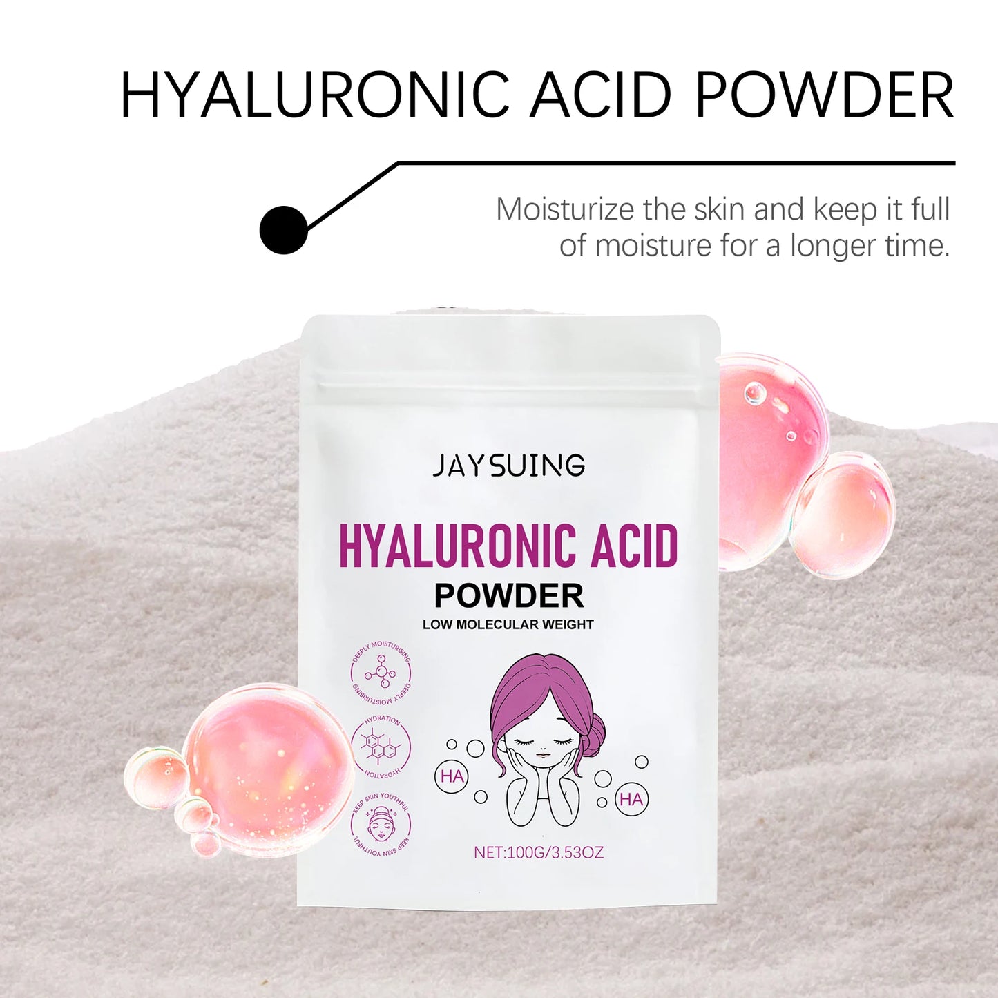Hyaluronic Acid Face Mask Hydrating Glow Controlling Oil Smooth Skin Repair Pore Tightening Lifting Deep Cleansing Clay Mud Mask