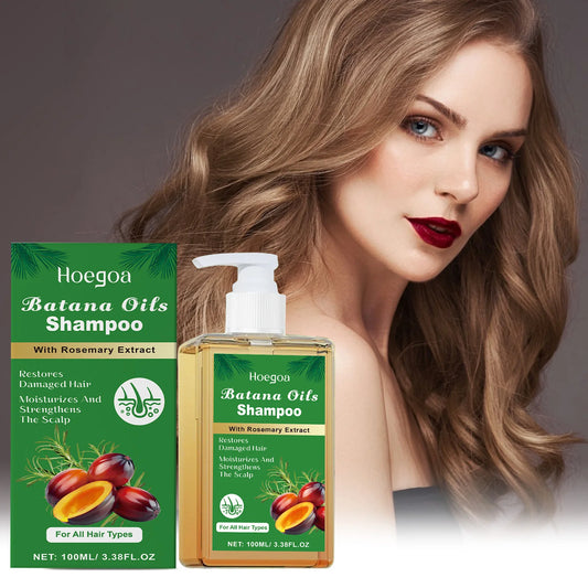 100/300ml Batana Oil & Rosemary Shampoo Deep Nourishing Scalp Remove Dandruff Strengthens Hair for Shiny Shampoo Hair Care