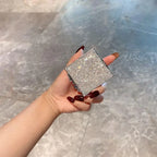 Makeup Mirror Luxury Diamond Portable Pocket Compact Mirror Women's Gifts Handheld Cosmetic Mirror with Magnification