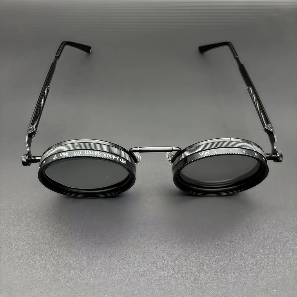 Stylish Dimmable Glasses, Suitable for Multi-Scenario Use, Retro Punk Parties, Festivals, Unisex Easter, Graduation Season, Halloween, Christmas