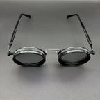 Stylish Dimmable Glasses, Suitable for Multi-Scenario Use, Retro Punk Parties, Festivals, Unisex Easter, Graduation Season, Halloween, Christmas