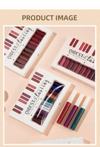 Luxury Matte Lip Gloss Set 12 Waterproof Shades Non Sticky Long Lasting Lipstick Kit For Daily Party Makeup