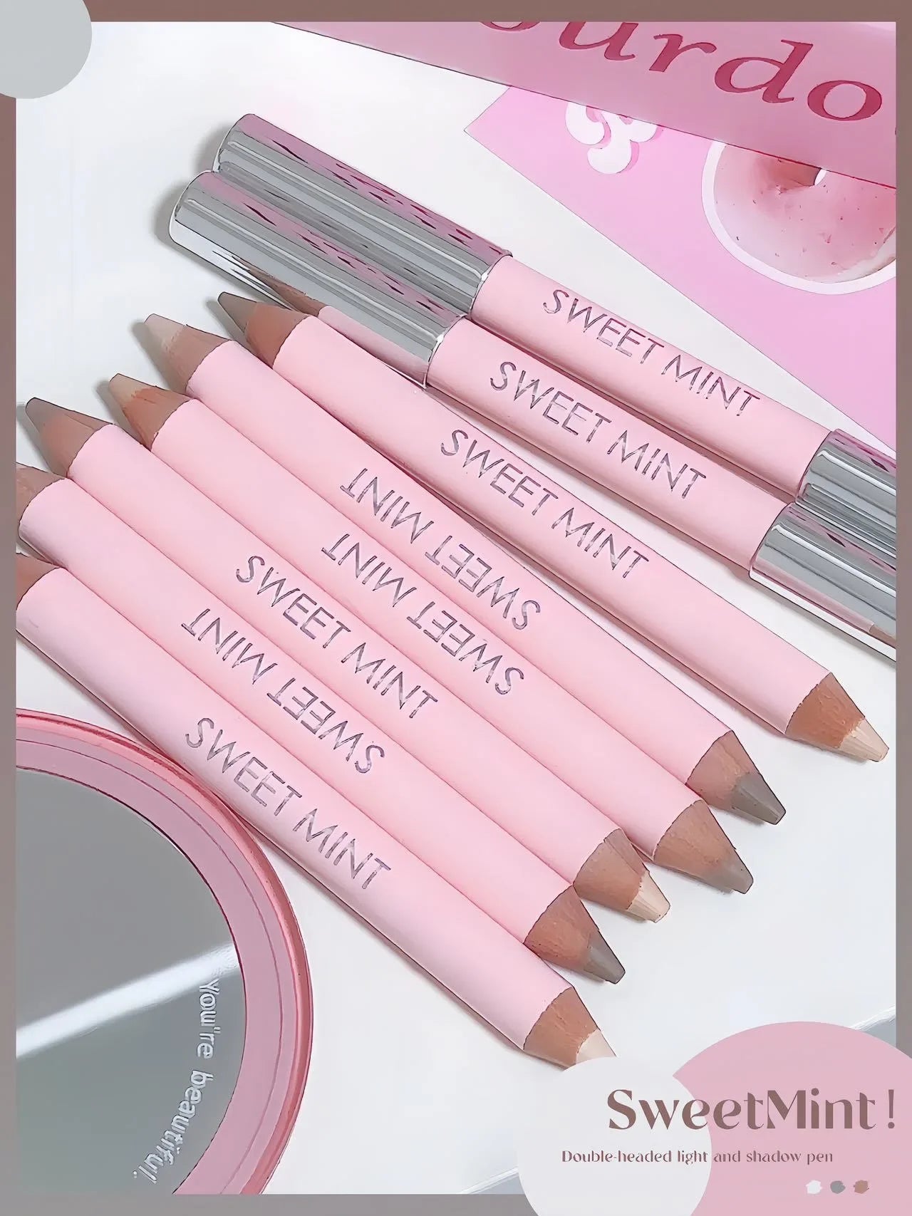 Natural 3D Contouring Pen Face Brightening Corrector Nose Shadow Sculpting Face Silkworm Highlighter Shading Stick Korean Makeup