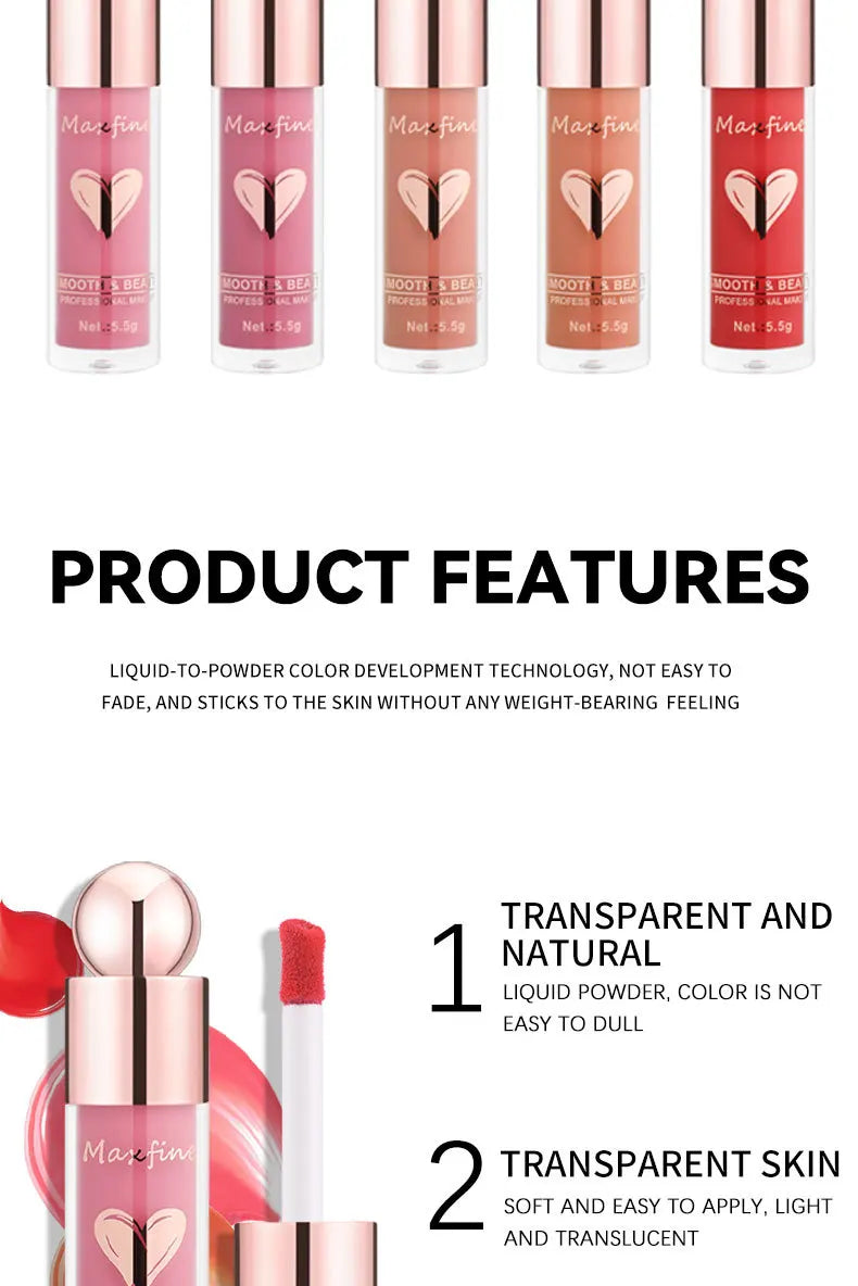 Liquid blush when applied with a hydrating touch can brighten your complexion keep your makeup on without smudge
