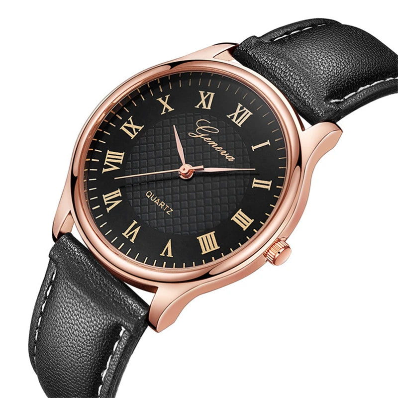 Luxury Mens Watches Top Brand Fashion Men's Quartz Watches Business Casual Leather Belt Male Wristwatches Clock reloj de hombre