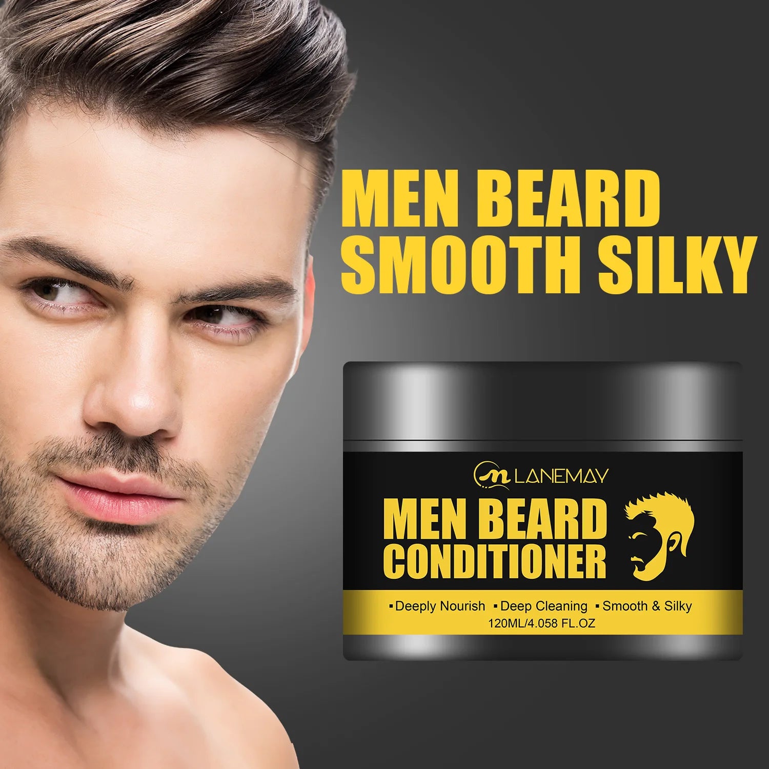 Men's Beard Softening Shaving Foam, Moisturizing & Hydrating Shave Cream for Gentle Beard Care & Smooth Shaving Experience