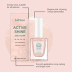 Jelly Nail Polish - Transparent Pink Water-Based Nail Polish, Autumn & Winter Shade, Skin-Whitening, Fine Glitter, Girly Pink