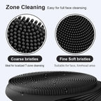 Portable Silicone Waterproof Rechargeable Face Wash Brush, 5 Cleansing Modes, Electric Deep Cleaning for Men & Women