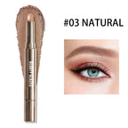 10 Color Double Ended Eye Shadow Stick With Sponge Brush Pearlescent Lasting Eyeshadow Pen Contouring Portable Makeup Cosmetics